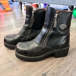 Harley-Davidson steel toe riding boots, women’s, US 6.5
